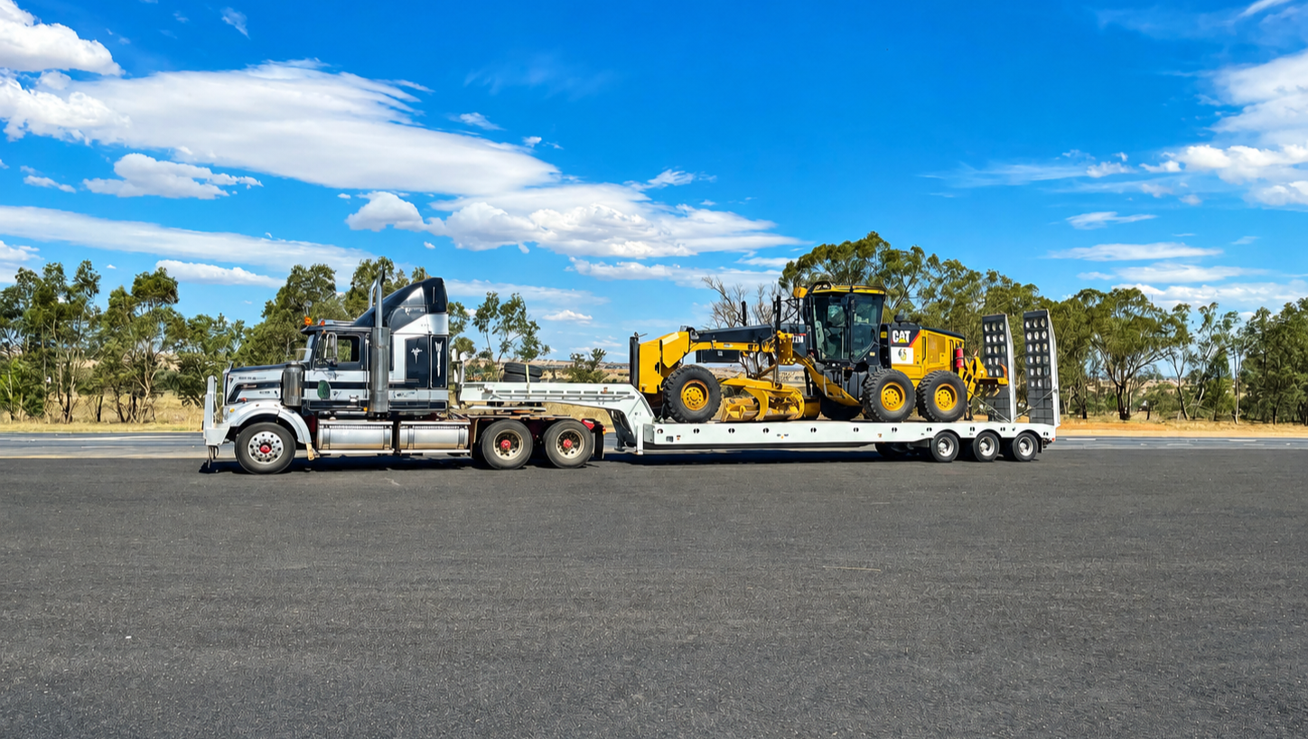 Fontenoy Ag & Earth grader transport